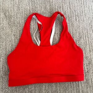 Red Racerback Sports Bra